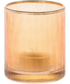 Sfeerlicht Blair | Oranje | 8cm – Set van 3 stuks