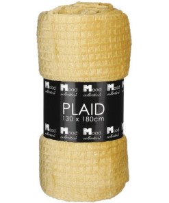 Joanne Plaid | Honinggeel | 180x130cm
