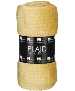 Joanne Plaid | Honinggeel | 180x130cm