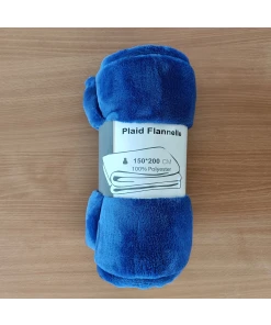 Plaid Flanelle | Blauw | 150x200cm
