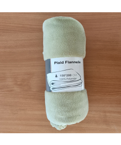 Plaid Flanelle | Lichtgroen | 150x200cm