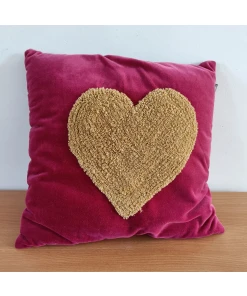 Kussen Hart | Roze | 40x40cm